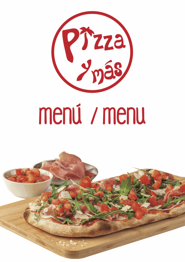 Pagina 1 del Menu Pizza y Mas