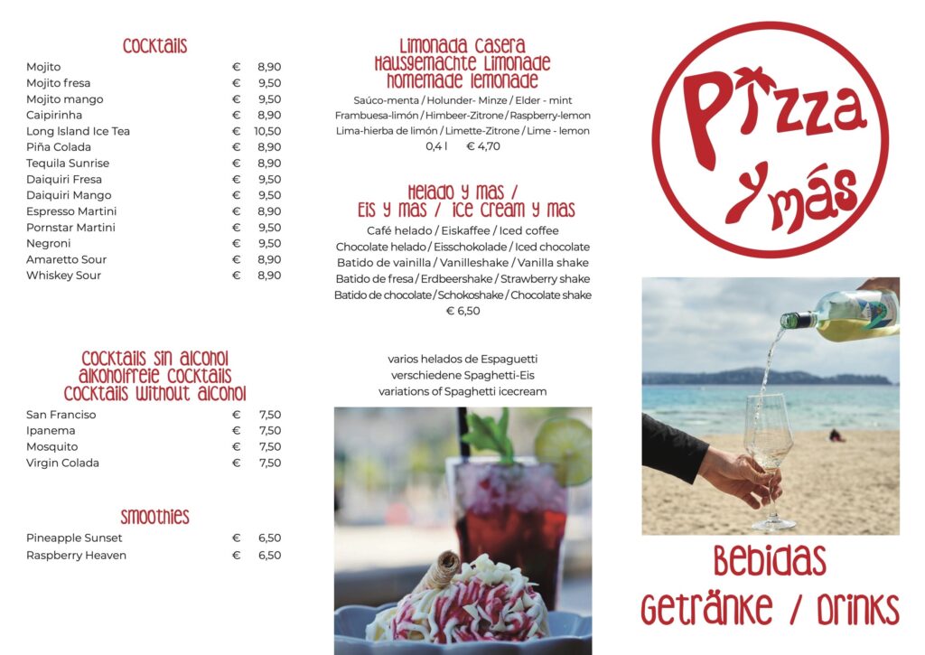Pizza y Mas Drinks 1