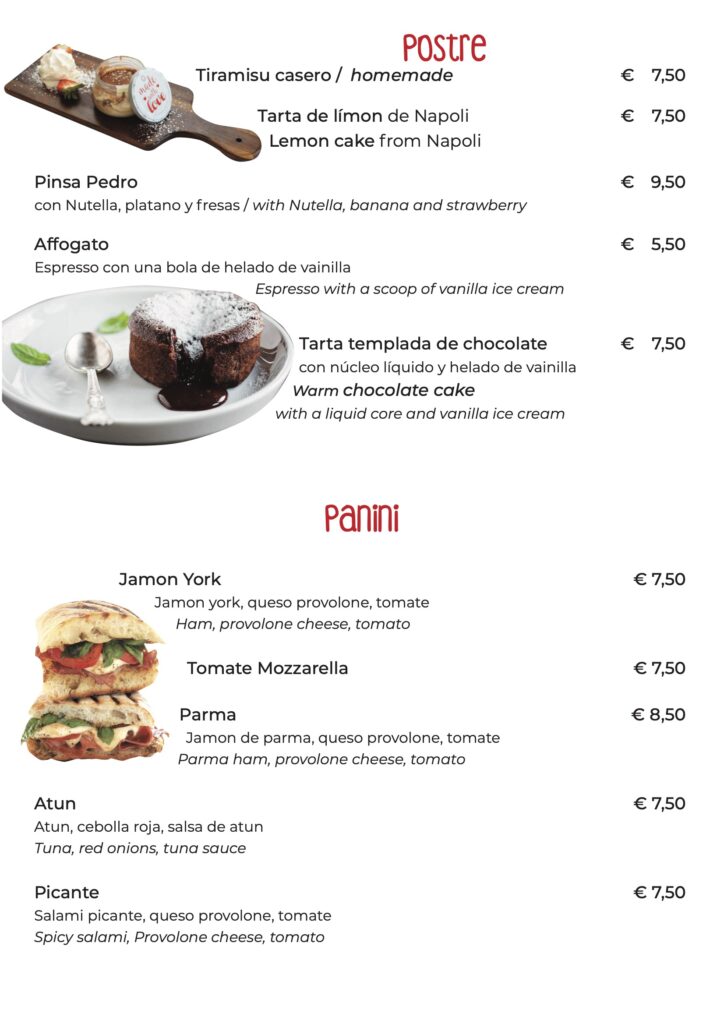 Menu Pizza y Mas pagina 7